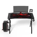 ULTRADESK játékasztal ACTION V2, 110x59 cm, 75 cm, XXL egérpaddal, tartóval