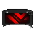 ULTRADESK játékasztal ACTION V2, 110x59 cm, 75 cm, XXL egérpaddal, tartóval