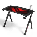 ULTRADESK játékasztal ACTION V2, 110x59 cm, 75 cm, XXL egérpaddal, tartóval