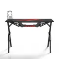ULTRADESK játékasztal ACTION V2, 110x59 cm, 75 cm, XXL egérpaddal, tartóval