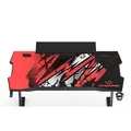 ULTRADESK játékasztal ATOMIC, 139x74cm, 76cm, fejhallgató, ital és játékfelszerelés tartóval