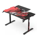 ULTRADESK játékasztal ATOMIC, 139x74cm, 76cm, fejhallgató, ital és játékfelszerelés tartóval