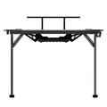 ULTRADESK játékasztal ATOMIC, 139x74cm, 76cm, fejhallgató, ital és játékfelszerelés tartóval