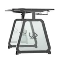 ULTRADESK Herní stůl BOOSTER, 136x70,5 cm, 75 cm, RGB podsvícení, držák sluchátek i nápoj