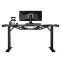 ULTRADESK játékasztal FORCE - fehér, 166x70 cm, 76,5 cm, XXL egérpaddal, slu tartóval