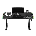 ULTRADESK játékasztal FORCE - fehér, 166x70 cm, 76,5 cm, XXL egérpaddal, slu tartóval