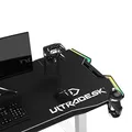 ULTRADESK játékasztal FORCE SNOW - fehér, 166x70 cm, 76,5 cm, XXL egérpaddal, tartható