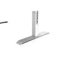 ULTRADESK játékasztal FORCE SNOW - fehér, 166x70 cm, 76,5 cm, XXL egérpaddal, tartható