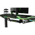 ULTRADESK játékasztal FORCE - zöld, 166x70 cm, 76,5 cm, XXL egérpaddal, tartóval