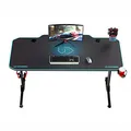 ULTRADESK játékasztal FRAG - KÉK, 140x66 cm, 76 cm, XXL egérpaddal, ultraíróasztallal