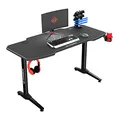 ULTRADESK játékasztal FRAG - GRAPHITE, 140x66 cm, 76 cm, XXL egérpaddal, ultraddal