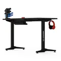 ULTRADESK játékasztal FRAG - GRAPHITE, 140x66 cm, 76 cm, XXL egérpaddal, ultraddal