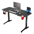 ULTRADESK játékasztal FRAG - GRAPHITE, 140x66 cm, 76 cm, XXL egérpaddal, ultraddal