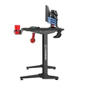 ULTRADESK játékasztal FRAG - GRAPHITE, 140x66 cm, 76 cm, XXL egérpaddal, ultraddal