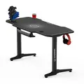 ULTRADESK játékasztal FRAG - GRAPHITE, 140x66 cm, 76 cm, XXL egérpaddal, ultraddal