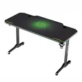 ULTRADESK játékasztal FRAG - GREEN, 140x66 cm, 76 cm, XXL egérpaddal, ultraíróasztallal