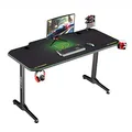 ULTRADESK játékasztal FRAG - GREEN, 140x66 cm, 76 cm, XXL egérpaddal, ultraíróasztallal