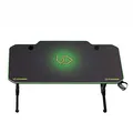 ULTRADESK játékasztal FRAG - GREEN, 140x66 cm, 76 cm, XXL egérpaddal, ultraíróasztallal