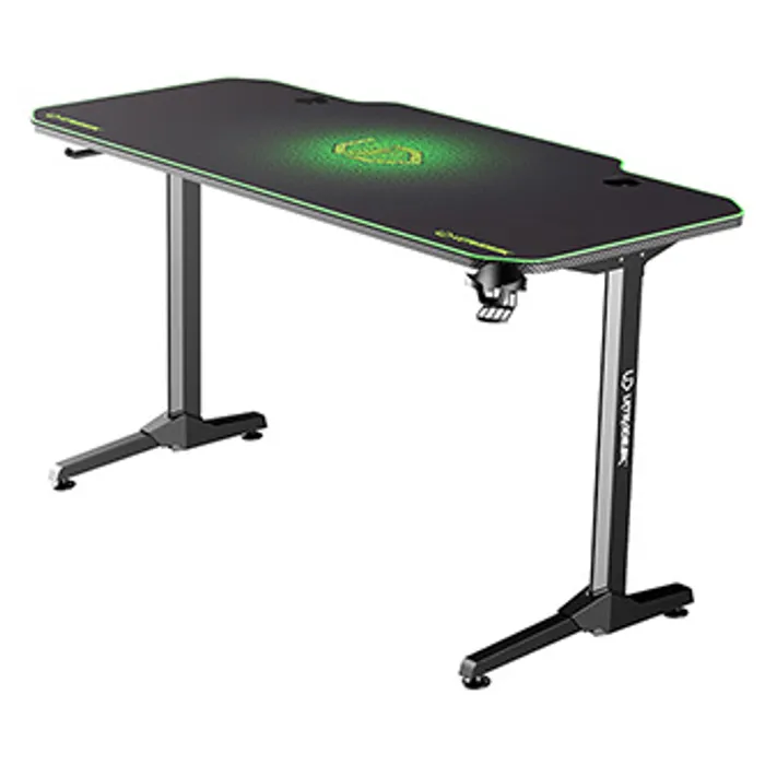Termék főképe ULTRADESK Herní stůl FRAG - GREEN, 140x66 cm, 76 cm, s XXL podložkou pod myš, s ultradesk