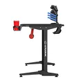 ULTRADESK játékasztal FRAG - PIROS, 140x66 cm, 76 cm, XXL egérpaddal, Ultradesk B-vel