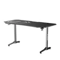 ULTRADESK Játékasztal FRAG XXL FEKETE, 160 x 75 cm, 75 cm, ital és fejhallgató tartó, állvány