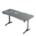 ULTRADESK Játékasztal FRAG XXL BLUE, 160 x 75 cm, 75 cm, ital és fejhallgató tartó, állvány