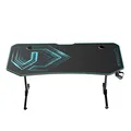 ULTRADESK Játékasztal FRAG XXL BLUE, 160 x 75 cm, 75 cm, ital és fejhallgató tartó, állvány