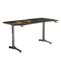 ULTRADESK játékasztal FRAG XXL GOLD, 160 x 75 cm, 75 cm, ital és fejhallgató tartó, állvány