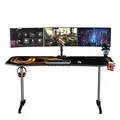 ULTRADESK játékasztal FRAG XXL GOLD, 160 x 75 cm, 75 cm, ital és fejhallgató tartó, állvány
