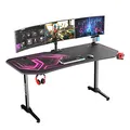 ULTRADESK Játékasztal FRAG XXL PINK, 160 x 75 cm, 75 cm, ital és fejhallgató tartó, állvány