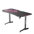 ULTRADESK Játékasztal FRAG XXL PINK, 160 x 75 cm, 75 cm, ital és fejhallgató tartó, állvány