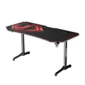 ULTRADESK Játékasztal FRAG XXL RED, 160 x 75 cm, 75 cm, ital- és fejhallgató tartó, B állvány