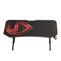 ULTRADESK Játékasztal FRAG XXL RED, 160 x 75 cm, 75 cm, ital- és fejhallgató tartó, B állvány