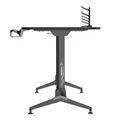ULTRADESK játékasztal GRAND BLACK, 160x70 cm, 70-80 cm, 3 magassági szint, XXL szőnyeggel