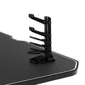ULTRADESK játékasztal GRAND BLACK, 160x70 cm, 70-80 cm, 3 magassági szint, XXL szőnyeggel