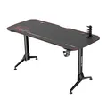 ULTRADESK játékasztal GRAND RED, 160x70 cm, 70-80 cm, 3 magassági szint, alatta XXL szőnyeg