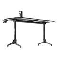 ULTRADESK játékasztal GRAND RED, 160x70 cm, 70-80 cm, 3 magassági szint, alatta XXL szőnyeg