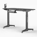 ULTRADESK játékasztal LEVEL BLACK, 140x70cm, 72-124cm, elektromosan állítható magasságú, XX