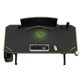 ULTRADESK játékasztal LEVEL GREEN, 140x70xcm, 72-124cm, elektromosan állítható magasságú, X-szel