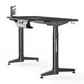 ULTRADESK játékasztal LEVEL GREEN, 140x70xcm, 72-124cm, elektromosan állítható magasságú, X-szel