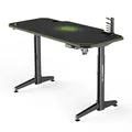 ULTRADESK játékasztal LEVEL GREEN, 140x70xcm, 72-124cm, elektromosan állítható magasságú, X-szel