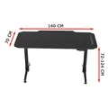 ULTRADESK játékasztal LEVEL RED, 140x70cm, 72-124cm, elektromosan állítható magasságú, XXL-el