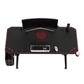 ULTRADESK játékasztal LEVEL RED, 140x70cm, 72-124cm, elektromosan állítható magasságú, XXL-el