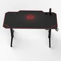 ULTRADESK játékasztal LEVEL RED, 140x70cm, 72-124cm, elektromosan állítható magasságú, XXL-el