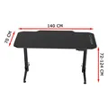 ULTRADESK játékasztal LEVEL WHITE, 140x70cm, 72-124cm, elektromosan állítható magasságú, XX