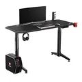 ULTRADESK játékasztal LEVEL WHITE, 140x70cm, 72-124cm, elektromosan állítható magasságú, XX