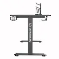 ULTRADESK játékasztal MOMENTUM - Fekete, 152,5x70 cm, 75,5 cm, XL egérpaddal, tartható
