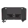 ULTRADESK játékasztal ROCKET BLACK, 128x68 cm, 78 cm, XL egérpaddal, tartó illeszkedik
