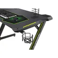 ULTRADESK játékasztal SPACE V2, 113x61,5 cm, 77,5 cm, háttérvilágítással, XL paddal, sluc tartóval