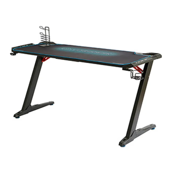 Termék főképe ULTRADESK Herní stůl SPACE XXL BLUE, 154x61 cm, 78 cm, RGB podsvícení s dotykovým panelem